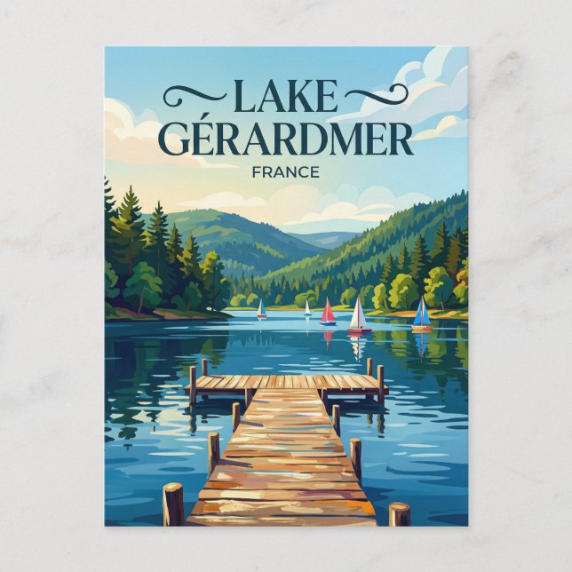 Carte Postale Lac de Gérardmer France (Devant)