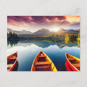 Carte Postale Lac de montagne dans le Parc National High Tatra 3