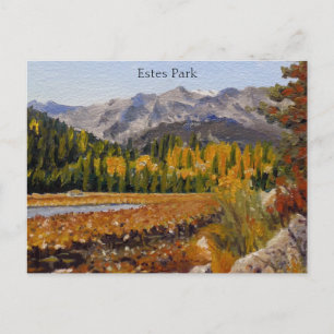 Carte Postale Lac de montagne pittoresque à Estes Park