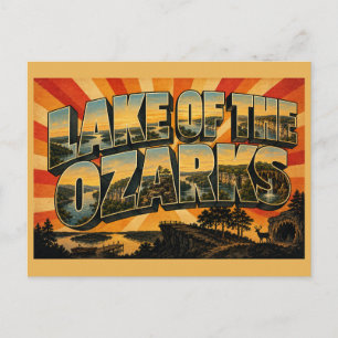 Carte Postale Lac des Ozarks Falaises serpentines du Missouri
