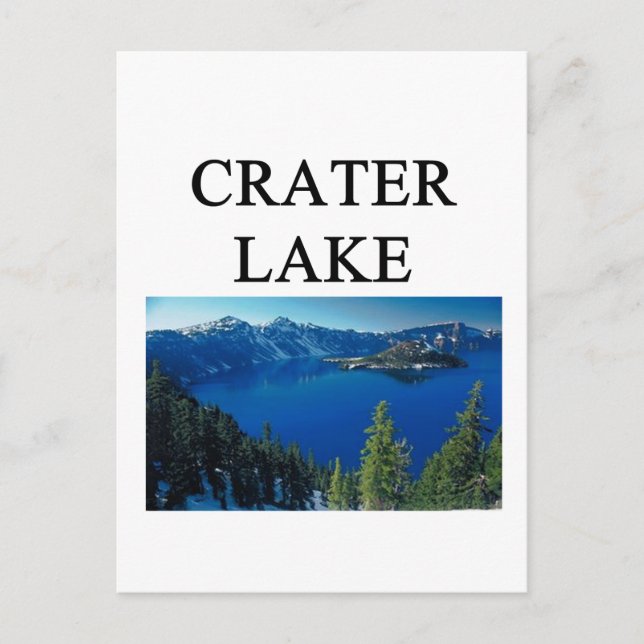 Carte Postale lac du cratère (Devant)