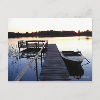 Carte Postale Lac du soir