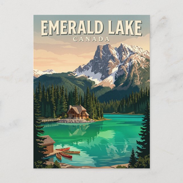 Carte Postale Lac Emerald Canada (Devant)