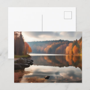 Carte Postale Lac en automne
