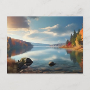 Carte Postale Lac en automne