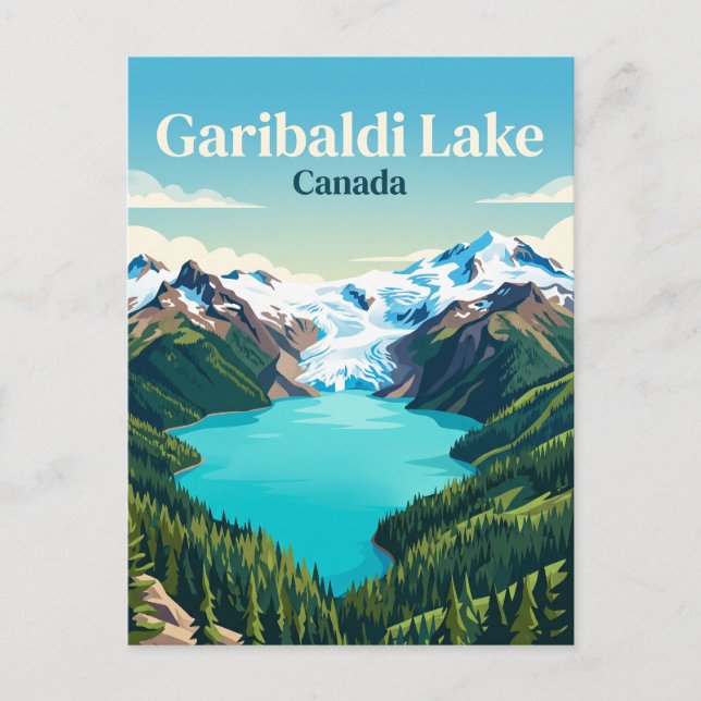Carte Postale Lac Garibaldi Canada (Devant)