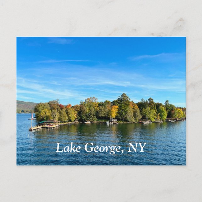 Carte Postale Lac George New York (Devant)