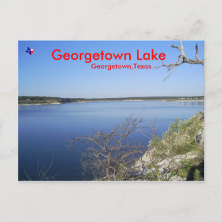 Carte Postale Lac Georgetown. Georgetown Texas