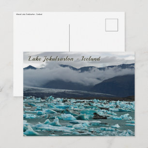 Carte Postale Lac glaciaire Jokulsarlon - Islande