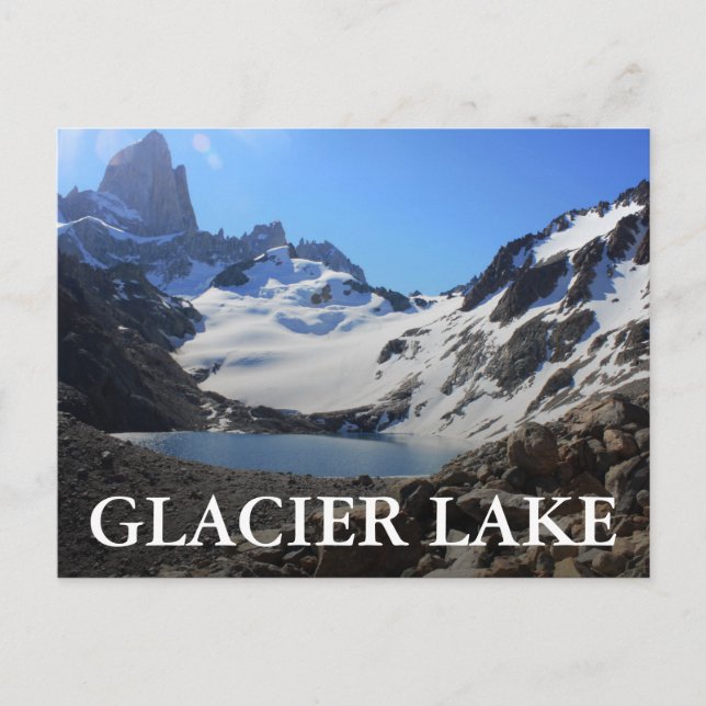 Carte Postale Lac Glacier Près Du Mont Fitz Roy (Devant)