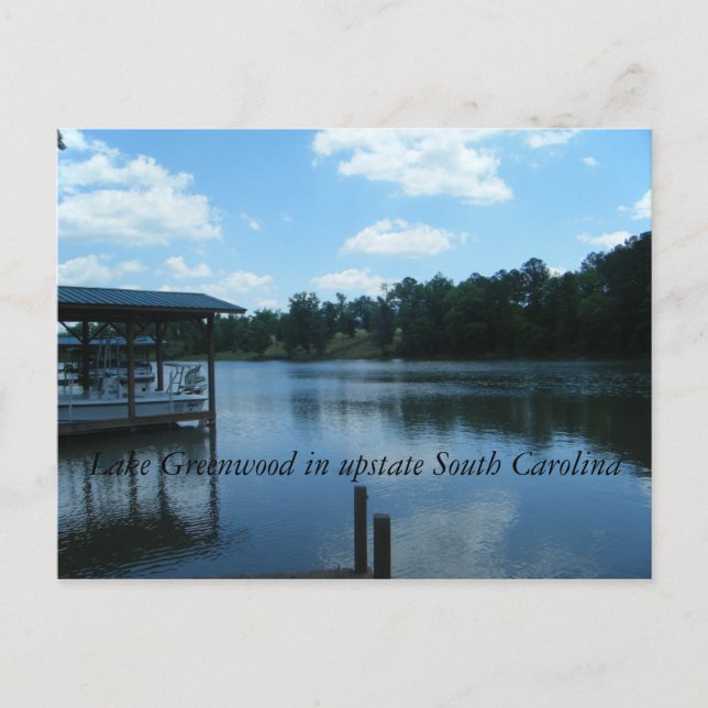 Carte Postale Lac Greenwood3, Lac Greenwood dans l'état de Sout. (Devant)