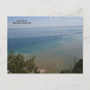 Carte Postale Lac Huron à l'île Mackinac, MI