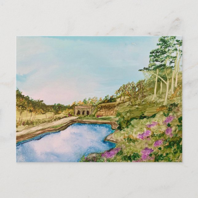 Carte Postale Lac italien Rivington Lord Leverhulme (Devant)