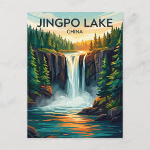 Carte Postale Lac Jingpo Parc national de Chine