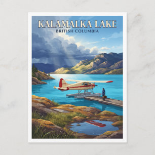 Carte Postale Lac Kalamalka, Colombie-Britannique Vernon Canada