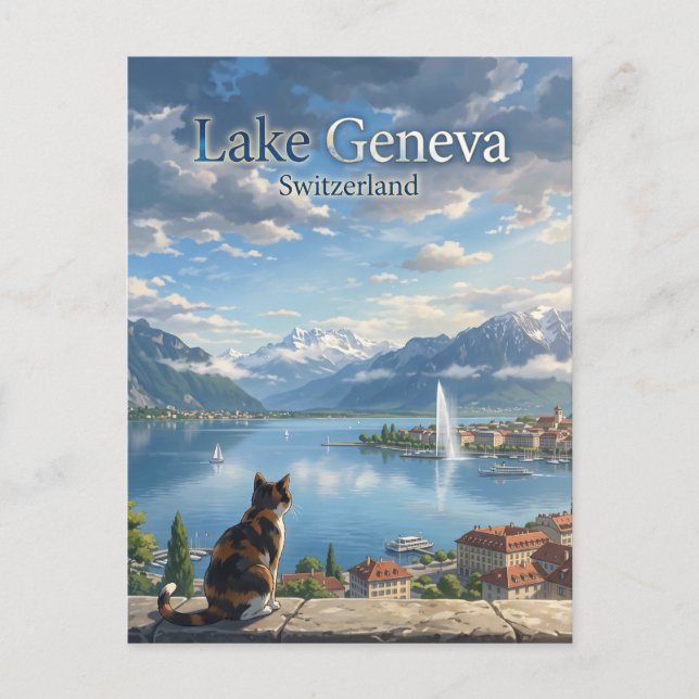 Carte Postale Lac Léman Suisse (Devant)