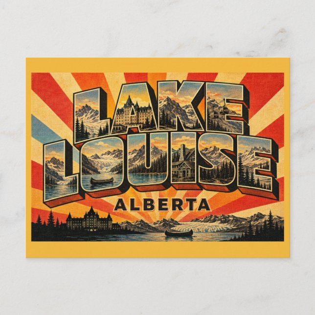 Carte Postale Lac Louise Alberta Gemme Turquoise (Devant)