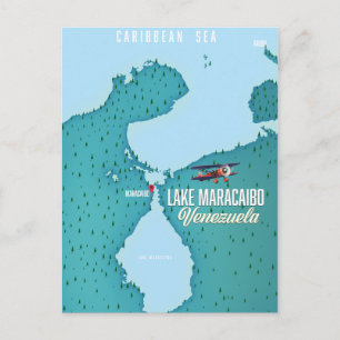 Carte Postale Lac Maracaibo, Venezuela navigation cartographique