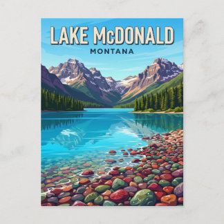 Carte Postale Lac McDonald Montana