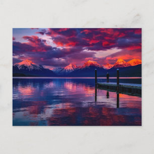Carte Postale Lac McDonald, Montana