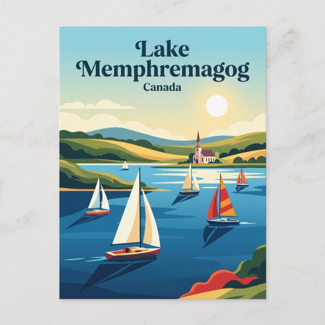 Carte Postale Lac Memphrémagog Canada (Devant)