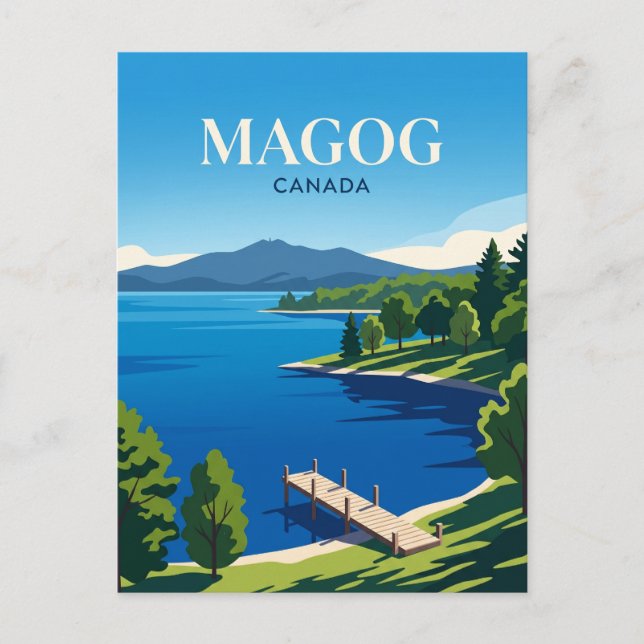 Carte Postale Lac Memphremagog Canada (Devant)
