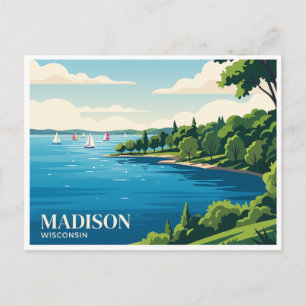 Carte Postale Lac Mendota Madison Wisconsin