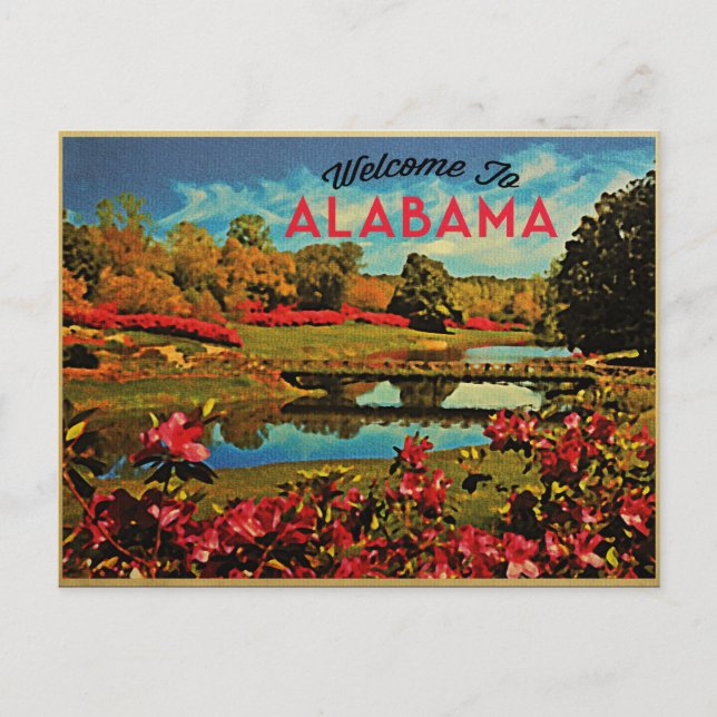Carte Postale Lac Mirror Alabama (Devant)