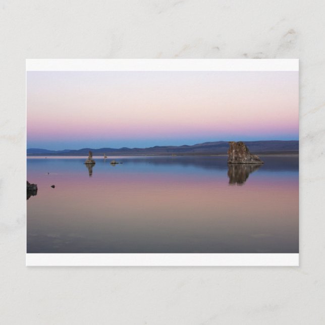 Carte Postale Lac Mono Sud à la tombée de la nuit (Devant)