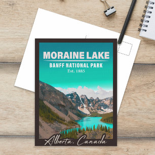 Carte Postale Lac Moraine Alberta Parc national du Canada Banff