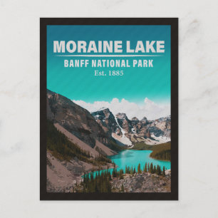 Carte Postale Lac Moraine Alberta Parc national du Canada Banff
