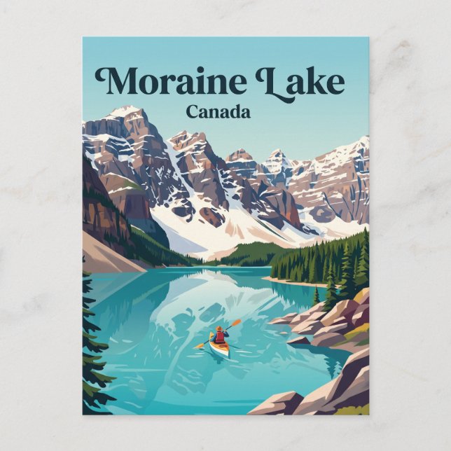 Carte Postale Lac Moraine Canada (Devant)