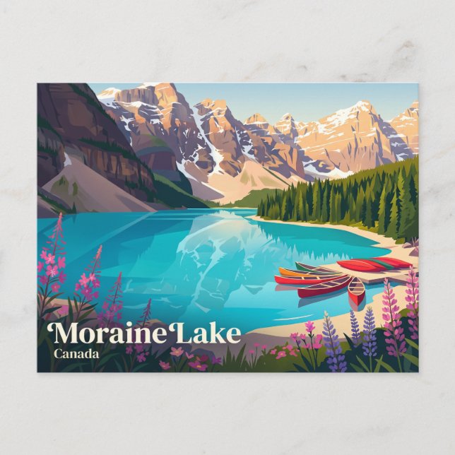 Carte Postale Lac Moraine Canada (Devant)