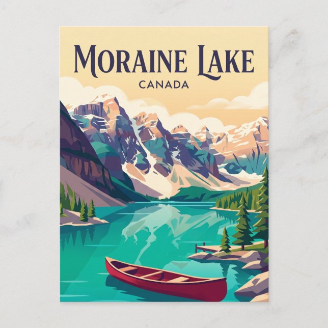 Carte Postale Lac Moraine Canada (Devant)