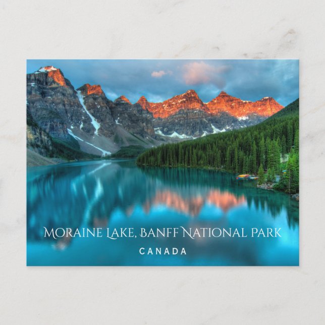 Carte Postale Lac Moraine Parc national Banff Alberta Canada (Devant)
