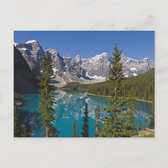 Carte Postale Lac Moraine, Rocheuses canadiennes, Alberta, Canad (Devant)