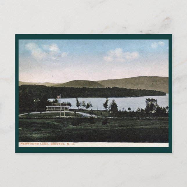 Carte Postale Lac Newfound, Bristol, NH Vintage (Devant)