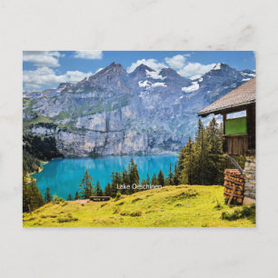 Carte Postale Lac Oeschinen, Suisse