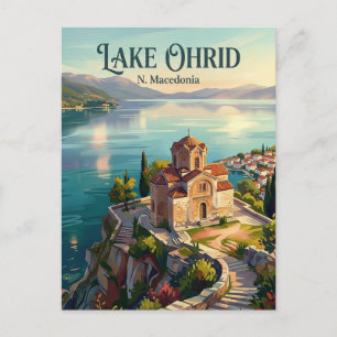 Carte Postale Lac Ohrid N. Macédoine
