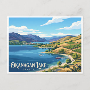 Carte Postale Lac Okanagan Kelowna Canada