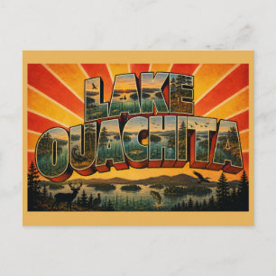 Carte Postale Lac Ouachita Arkansas Lac Crystal Clear Art