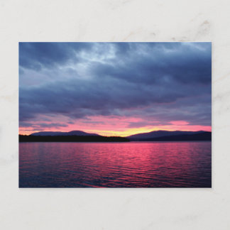 Carte Postale Lac Pend Oreille Silhouette coucher, Bayview, Idah