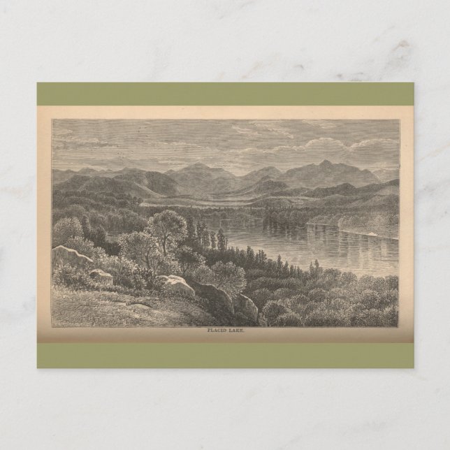 Carte Postale Lac Placid (Devant)