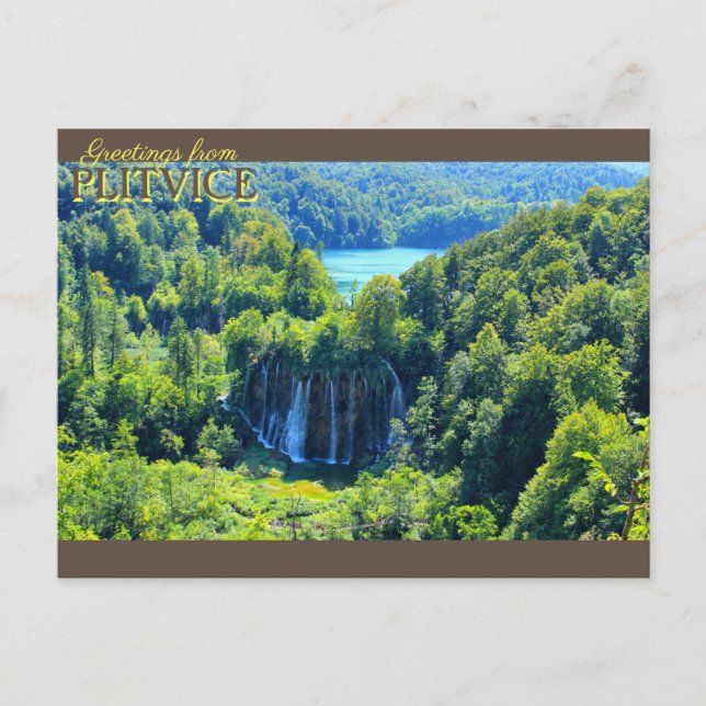 Carte Postale Lac Plitvice (Devant)