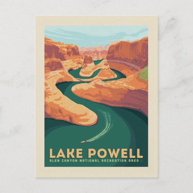 Carte Postale Lac Powell | Arizona et Utah (Devant)