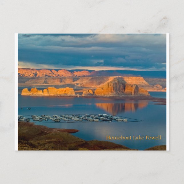 Carte Postale Lac Powell de Houseboat (Devant)