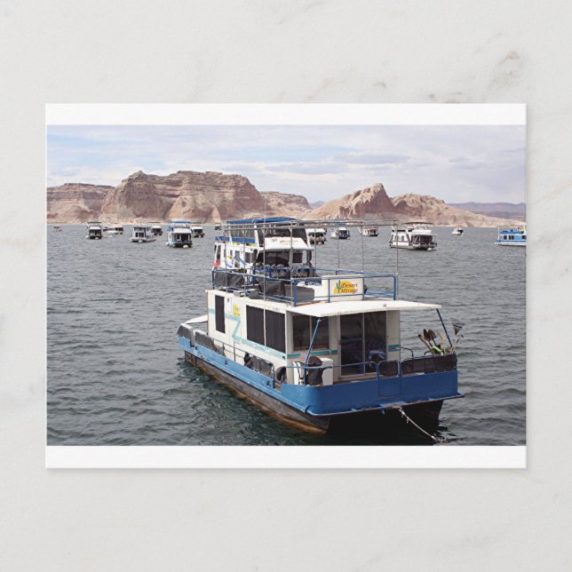 Carte Postale Lac Powell Houseboat, Arizona, États-Unis 2 (Devant)