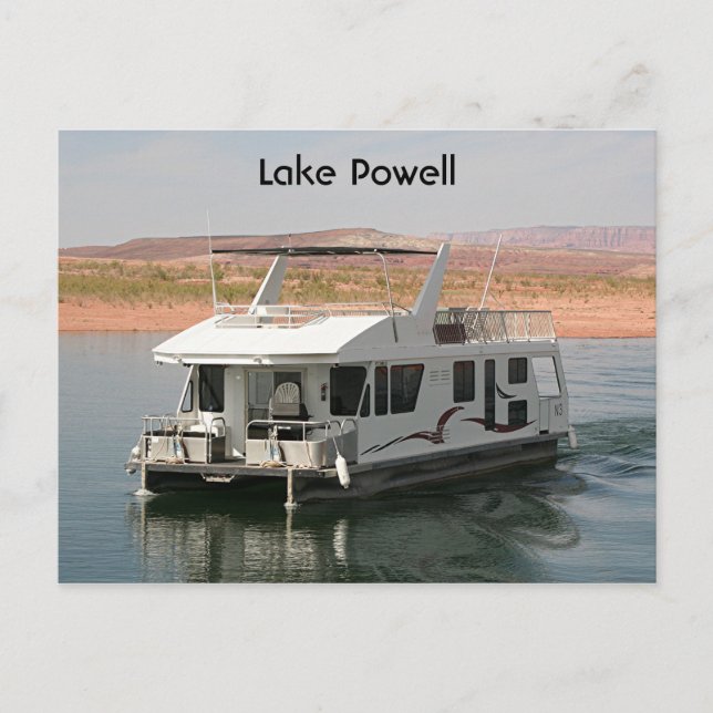 Carte Postale Lac Powell : Houseboat, Arizona, États-Unis 5 (Devant)