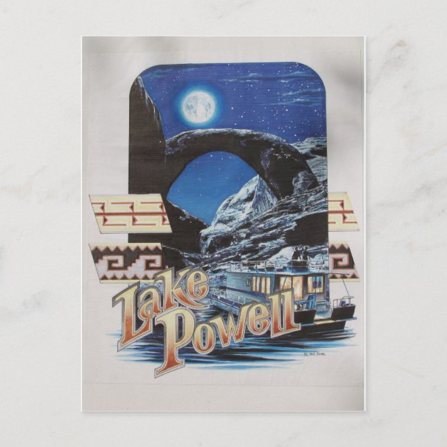 Carte Postale Lac Powell Moonlite Pittoresque (Devant)