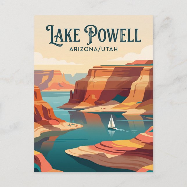 Carte Postale Lac Powell USA (Devant)